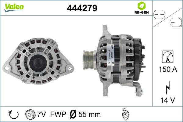 Valeo 444279 - Alternateur cwaw.fr