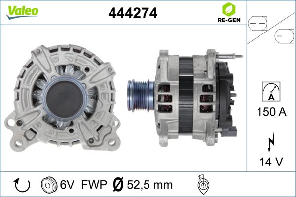 Valeo 444274 - Alternateur cwaw.fr