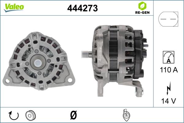 Valeo 444273 - Alternateur cwaw.fr