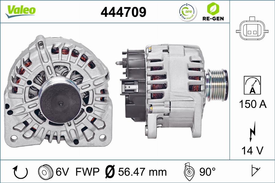 Valeo 444709 - Alternateur cwaw.fr