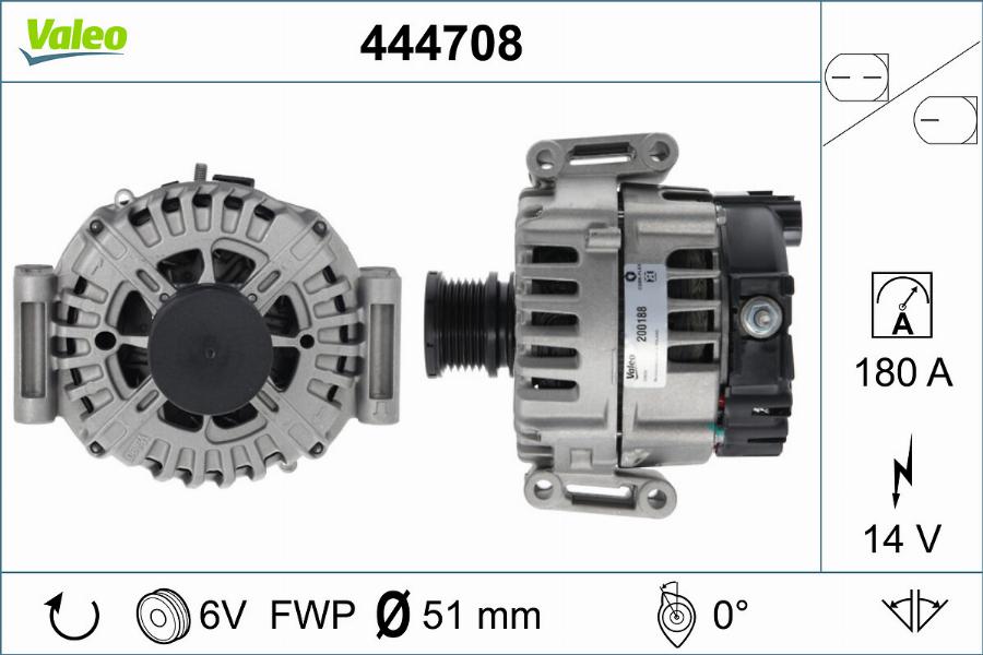 Valeo 444708 - Alternateur cwaw.fr