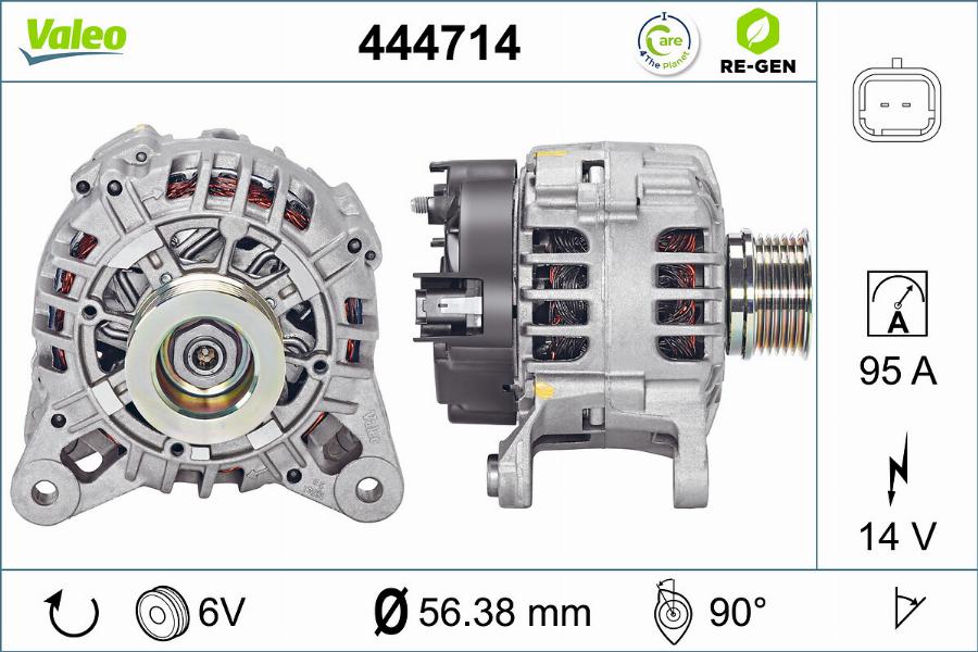 Valeo 444714 - Alternateur cwaw.fr