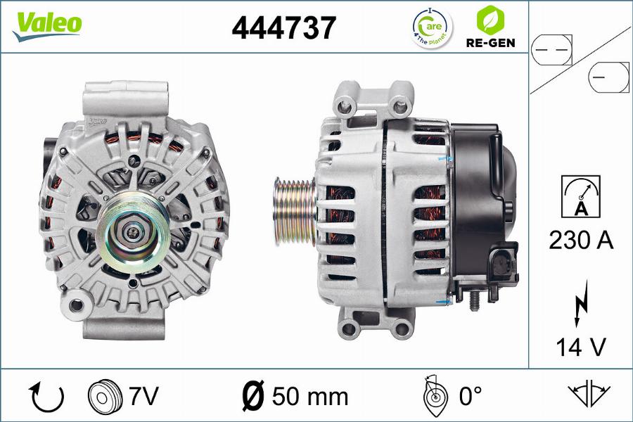 Valeo 444737 - Alternateur cwaw.fr