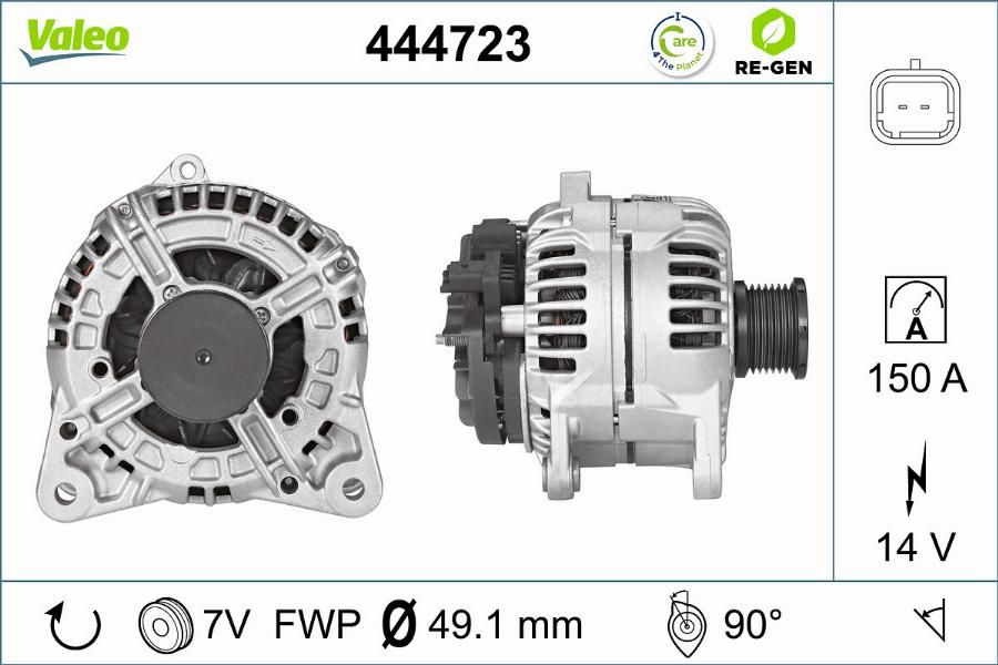 Valeo 444723 - Alternateur cwaw.fr