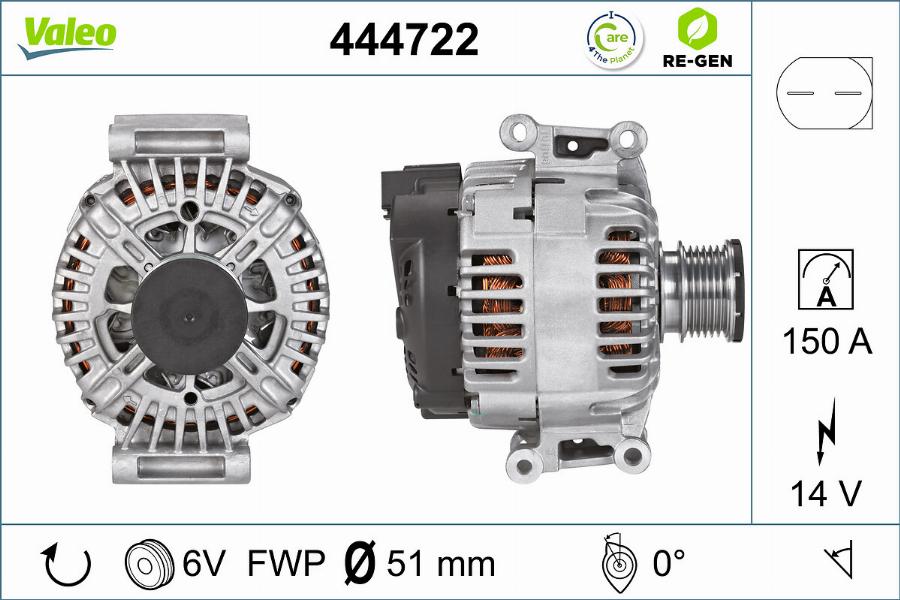 Valeo 444722 - Alternateur cwaw.fr