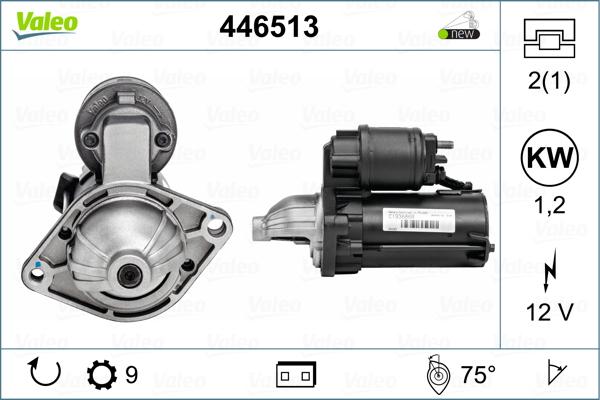 Valeo 446513 - Démarreur cwaw.fr