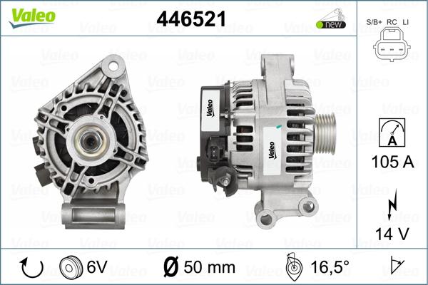 Valeo 446521 - Alternateur cwaw.fr