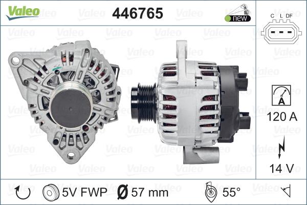 Valeo 446 765 - Alternateur cwaw.fr