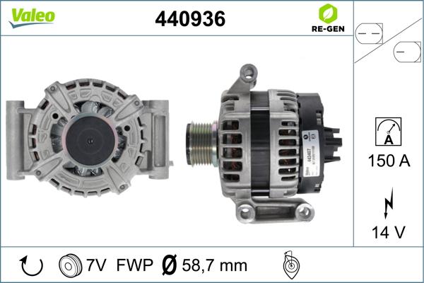 Valeo 440936 - Alternateur cwaw.fr