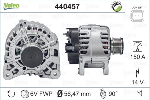 Valeo 440457 - Alternateur cwaw.fr