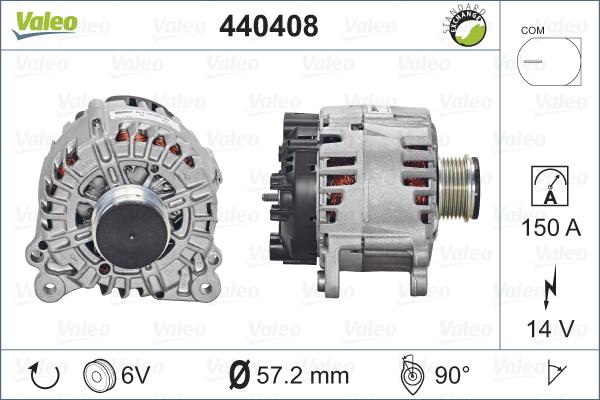 Valeo 440408 - Alternateur cwaw.fr