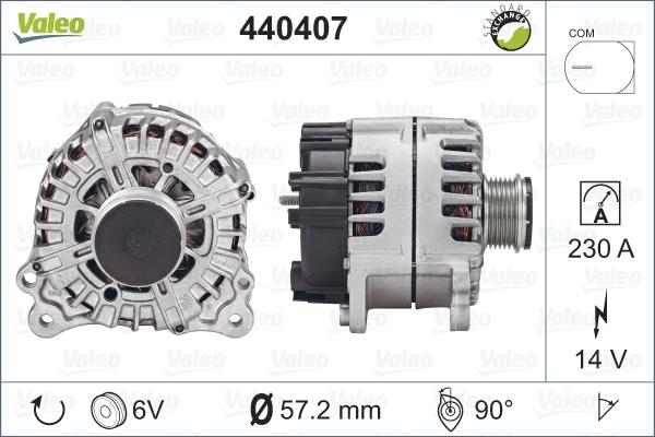 Valeo 440407 - Alternateur cwaw.fr