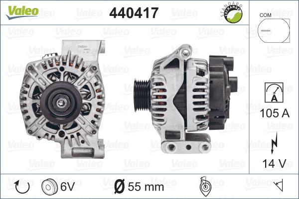 Valeo 440417 - Alternateur cwaw.fr