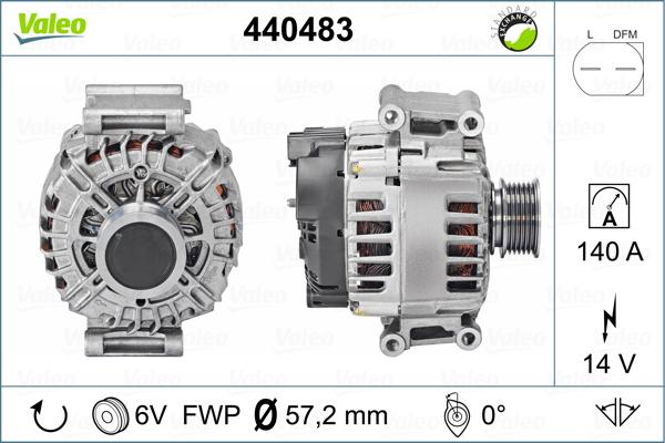 Valeo 440483 - Alternateur cwaw.fr