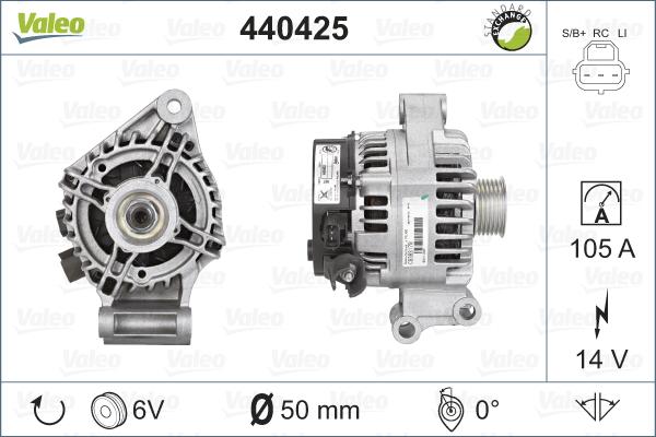 Valeo 440425 - Alternateur cwaw.fr