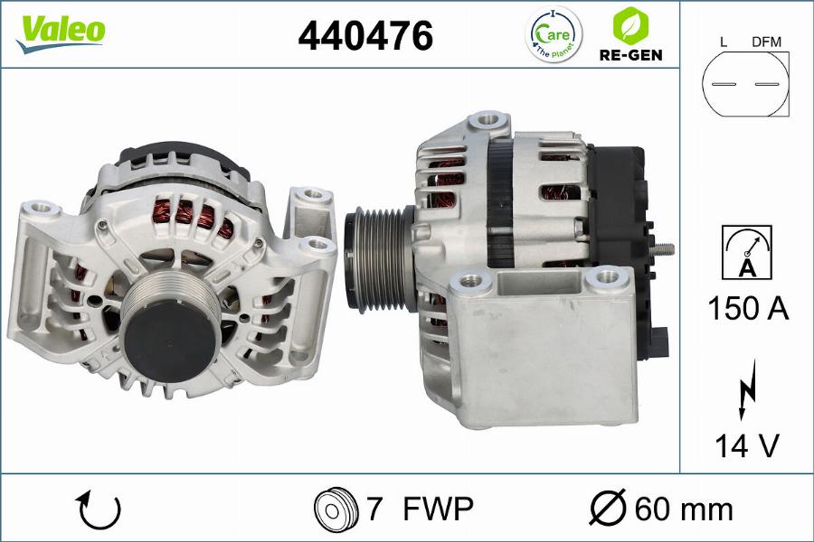 Valeo 440476 - Alternateur cwaw.fr