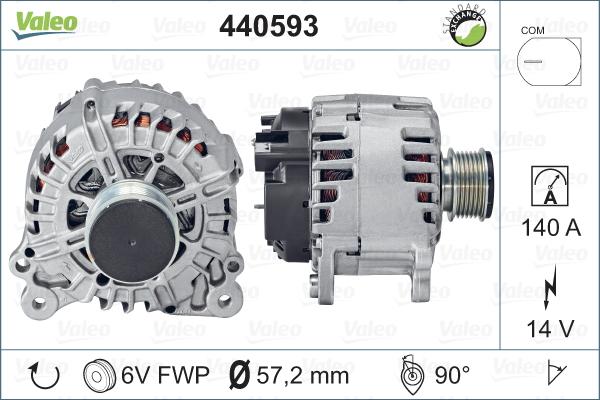 Valeo 440593 - Alternateur cwaw.fr