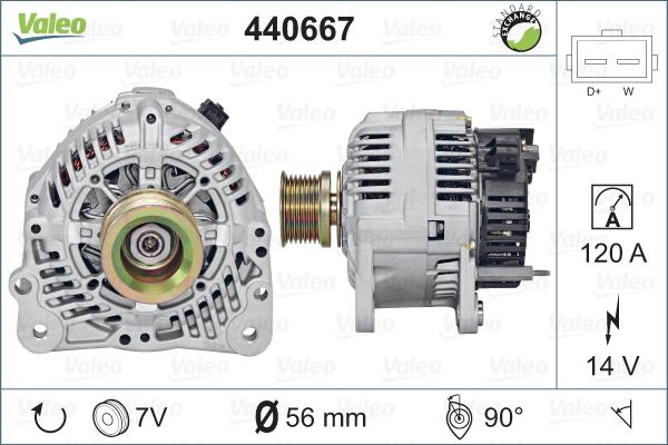 Valeo 440667 - Alternateur cwaw.fr