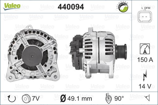 Valeo 440094 - Alternateur cwaw.fr