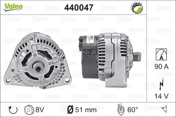 Valeo 440047 - Alternateur cwaw.fr