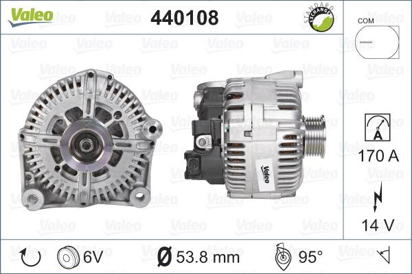 Valeo 440108 - Alternateur cwaw.fr