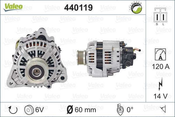 Valeo 440119 - Alternateur cwaw.fr