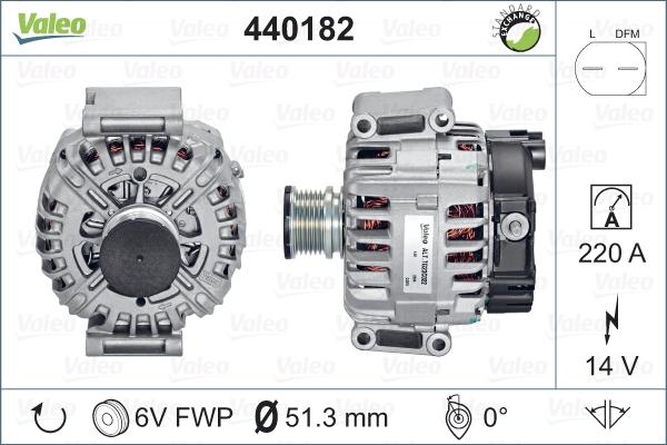 Valeo 440182 - Alternateur cwaw.fr