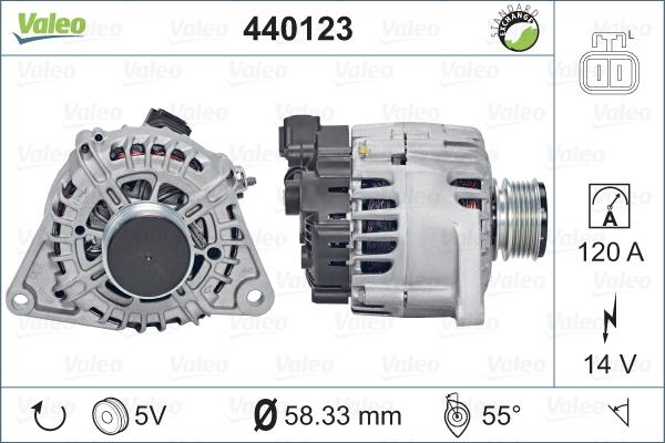 Valeo 440123 - Alternateur cwaw.fr