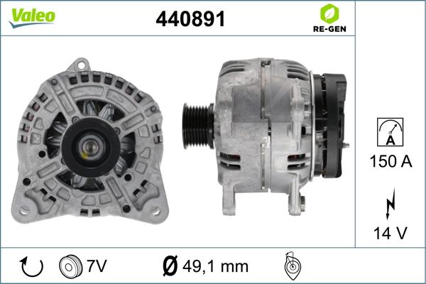 Valeo 440891 - Alternateur cwaw.fr