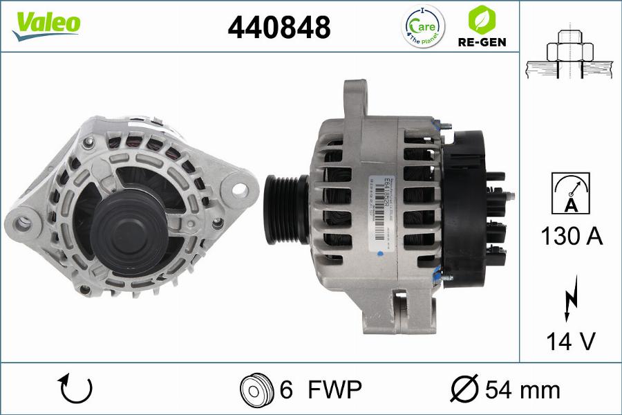 Valeo 440848 - Alternateur cwaw.fr