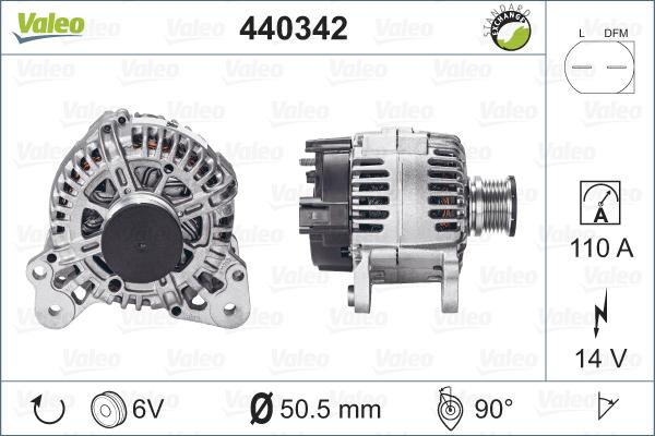 Valeo 440342 - Alternateur cwaw.fr