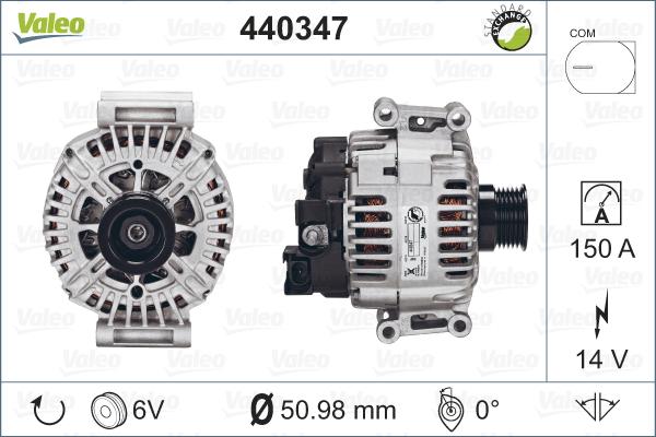 Valeo 440347 - Alternateur cwaw.fr