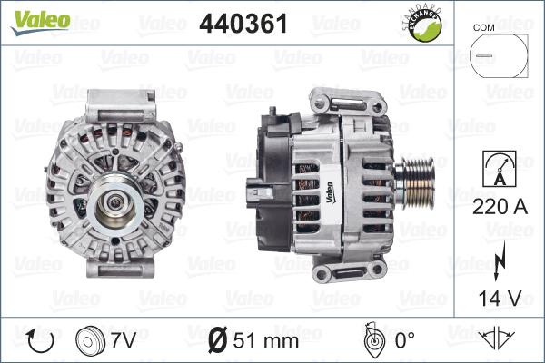 Valeo 440361 - Alternateur cwaw.fr