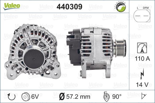 Valeo 440309 - Alternateur cwaw.fr