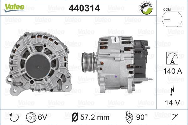 Valeo 440314 - Alternateur cwaw.fr