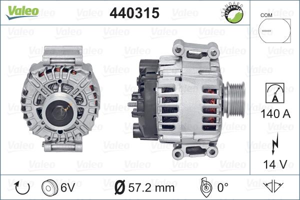 Valeo 440315 - Alternateur cwaw.fr