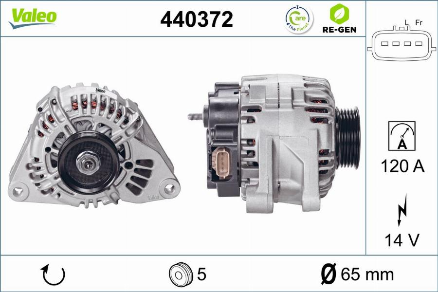 Valeo 440372 - Alternateur cwaw.fr