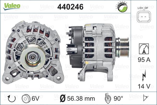 Valeo 440246 - Alternateur cwaw.fr