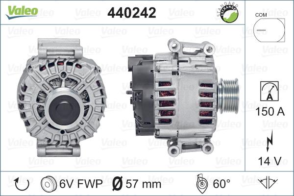 Valeo 440242 - Alternateur cwaw.fr