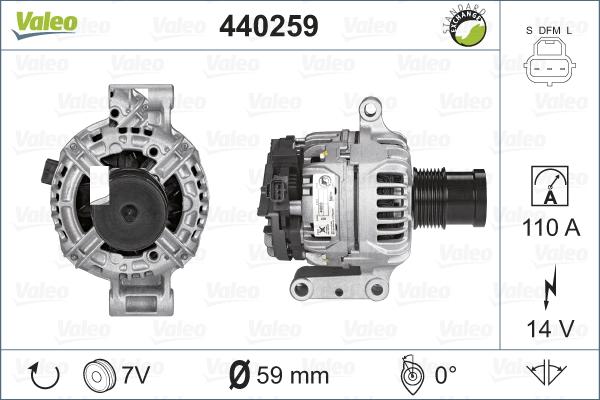 Valeo 440259 - Alternateur cwaw.fr