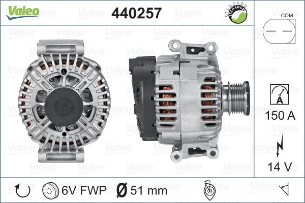 Valeo 440257 - Alternateur cwaw.fr