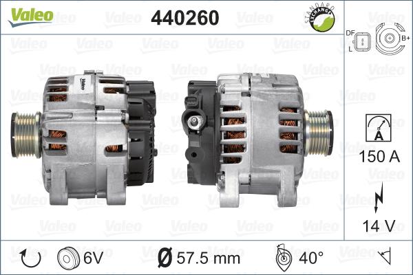 Valeo 440260 - Alternateur cwaw.fr