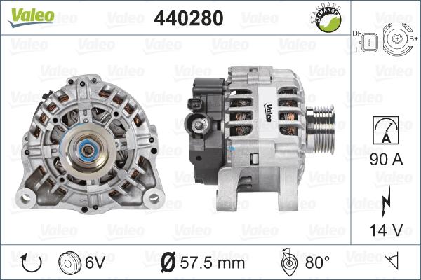 Valeo 440280 - Alternateur cwaw.fr