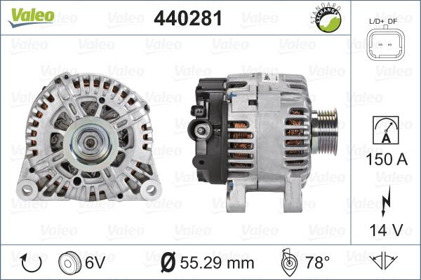 Valeo 440281 - Alternateur cwaw.fr