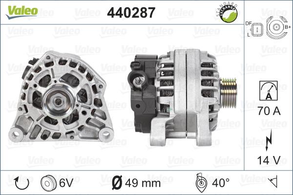 Valeo 440287 - Alternateur cwaw.fr