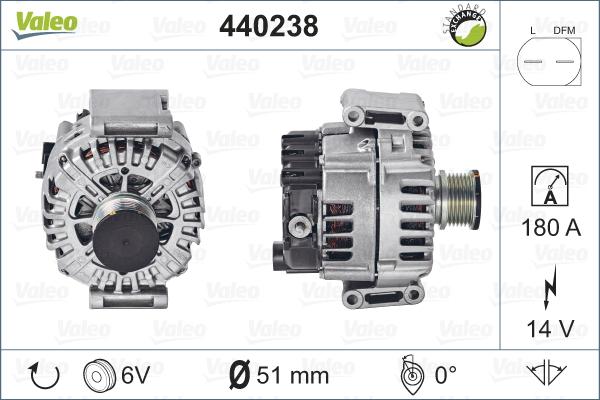 Valeo 440238 - Alternateur cwaw.fr