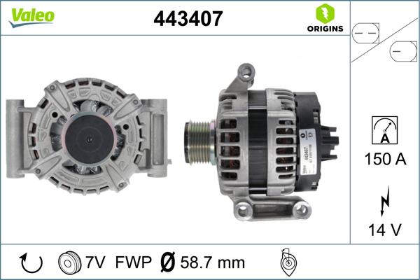 Valeo 443407 - Alternateur cwaw.fr