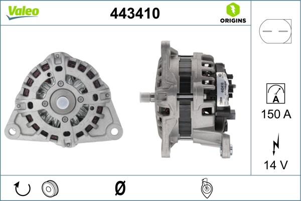 Valeo 443410 - Alternateur cwaw.fr