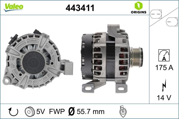 Valeo 443411 - Alternateur cwaw.fr