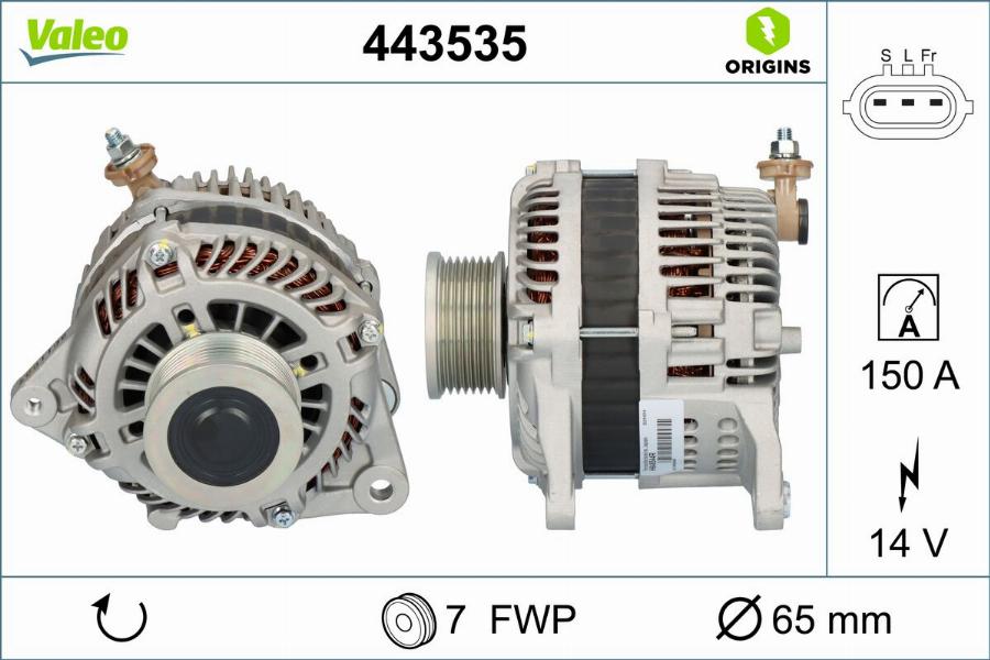 Valeo 443535 - Alternateur cwaw.fr